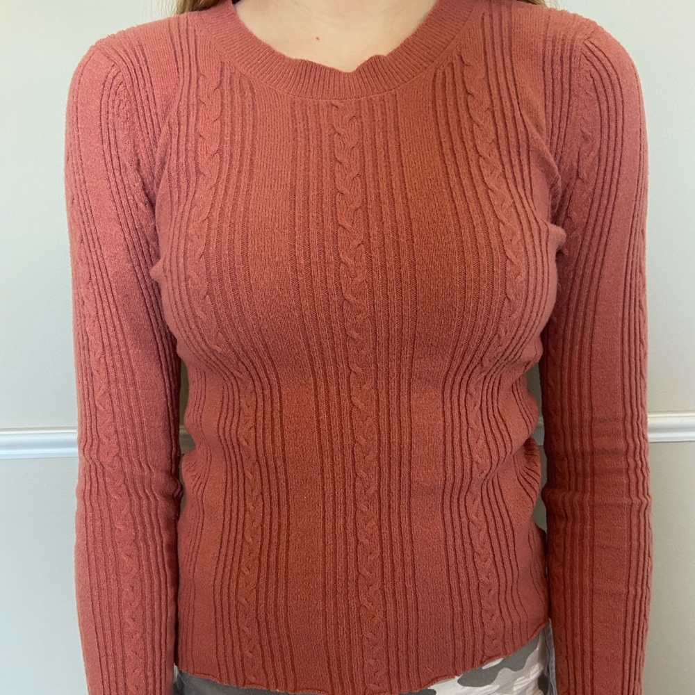 Burnt-Orange American Eagle Sweater
